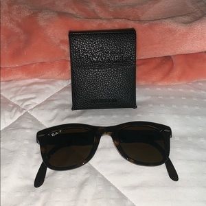 Ray ban folding wayfarer polarized (unisex)